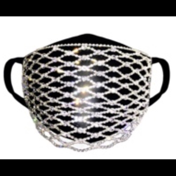 Rhinestone Face Mask - Picture 2 of 4